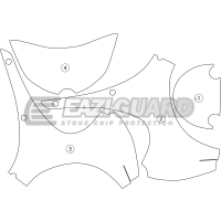 Film de protection anti-gravillons eazi-guard® pour kawasaki z900rs 2017-