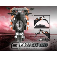 Film de protection anti-gravillons eazi-guard® pour ktm 1290 superduke 2016-