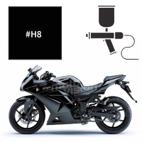 Peinture kawasaki ebony ninja 250 r 2008-2011