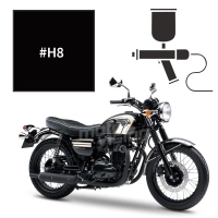 Peinture kawasaki ebony w800