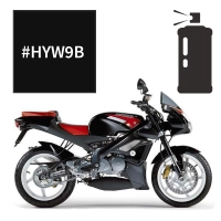 Peinture en spray aprilia corsa black rsv tuono 125 2001-2005