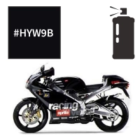 Peinture en spray corsa black aprilia rs 250 1996-2000