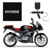 Peinture aprilia corsa black rsv tuono 125 2001-2005