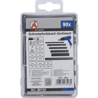 Assortiment de gaines thermorétractables | noir | 90 pièces