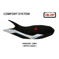 Funda de asiento compatible con ducati hypermotard 821/939 (13-18) modelo varna 1 sistema de confort velvet