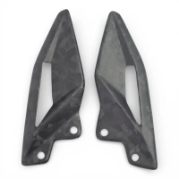 Paire de reposes pieds carbone mat triumph 765/800/1050 street triple r/s/rs  2017-2021