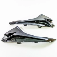 Ecopes latérales sous tête de fourche carbone brillant bmw s1000rr 2015 - 2018