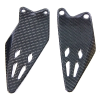 Repose-pied carbone brillant kawasaki zx-6r 2019+