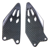 Repose-pied carbone brillant kawasaki zx-6r 2019+