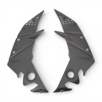 Paire de protections de cadre carbone z1000 2007-2009 z750  2007-2012 z750 r 2011-2012