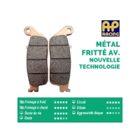 Jeu de plaquettes avant ap racing lmp406trr pour un etrier