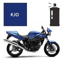 Peinture tricouche en spray triumph neon blue 600 speed four 2005