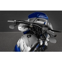 1991-2024 killer custom "back saver" méga guidon incliné en t (avec option de compteur de vitesse stealth view) 10"