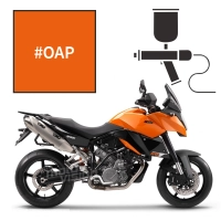 Peinture tricouche adrenaline orange pearl ktm supermoto 990 2009-2012