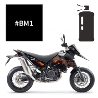Peinture en spray  noir mat ktm lc4 690 supermoto 2007-2012
