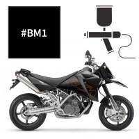 Peinture noir mat ktm 950 lc8 supermoto r 2005-2010