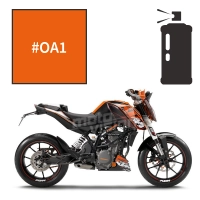 Peinture en spray adrenaline orange ktm duke 125 2011-2018