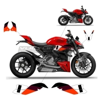 Kit d'autocollants personnalisés pour ducati streetfighter v2 2022-