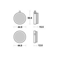 Jeu de plaquettes ap racing standard organique avant/arrière