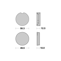 Jeu de plaquettes ap racing standard organique avant/arrière