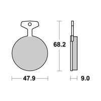 Jeu de plaquettes ap racing standard organique avant/arrière