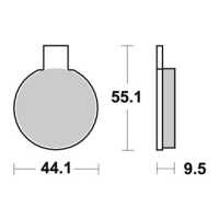 Jeu de plaquettes ap racing standard organique avant/arrière