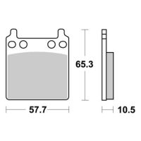 Jeu de plaquettes ap racing standard organique avant/arrière