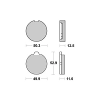 Jeu de plaquettes ap racing standard organique avant/arrière