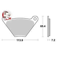 Jeu de plaquettes ap racing standard organique avant/arrière