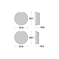Jeu de plaquettes ap racing standard organique avant/arrière