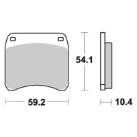Jeu de plaquettes ap racing route racing carbone  avant