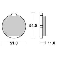 Jeu de plaquettes ap racing standard organique avant/arrière