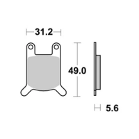 Jeu de plaquettes ap racing standard organique avant/arrière