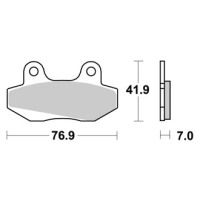 Jeu de plaquettes ap racing standard organique avant/arrière