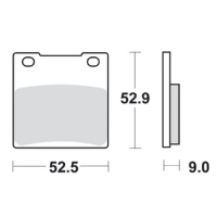 Jeu de plaquettes ap racing route métal fritté avant