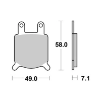 Jeu de plaquettes ap racing standard organique avant/arrière