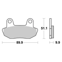 Jeu de plaquettes ap racing standard organique avant/arrière