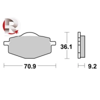 Jeu de plaquettes ap racing off-road mx  racing   avant/arrière