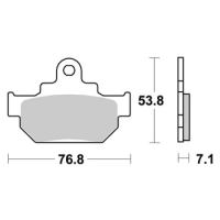 Jeu de plaquettes ap racing standard organique avant/arrière