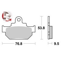 Jeu de plaquettes ap racing standard organique avant/arrière