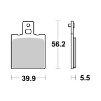Jeu de plaquettes ap racing standard organique avant/arrière