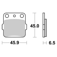 Jeu de plaquettes ap racing standard organique avant/arrière