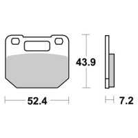 Jeu de plaquettes ap racing standard organique avant/arrière