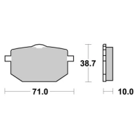Jeu de plaquettes ap racing route métal fritté avant