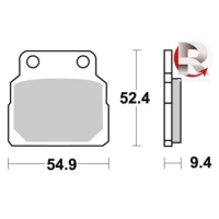 Jeu de plaquettes ap racing standard organique avant/arrière