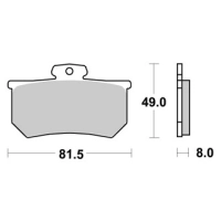 Jeu de plaquettes ap racing standard organique avant/arrière