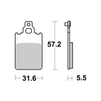 Jeu de plaquettes ap racing standard organique avant/arrière