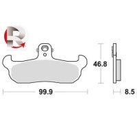 Jeu de plaquettes ap racing off-road mx    avant/arrière