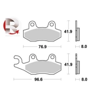 Jeu de plaquettes ap racing route métal fritté avant