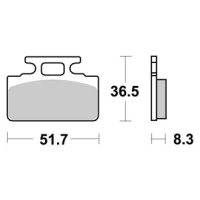 Jeu de plaquettes ap racing standard organique avant/arrière